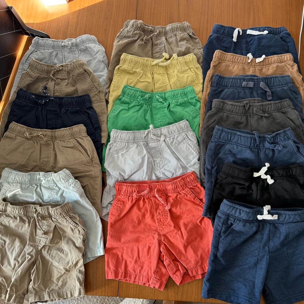 LOT of 18 Cat & Jack 3T Shorts various colors